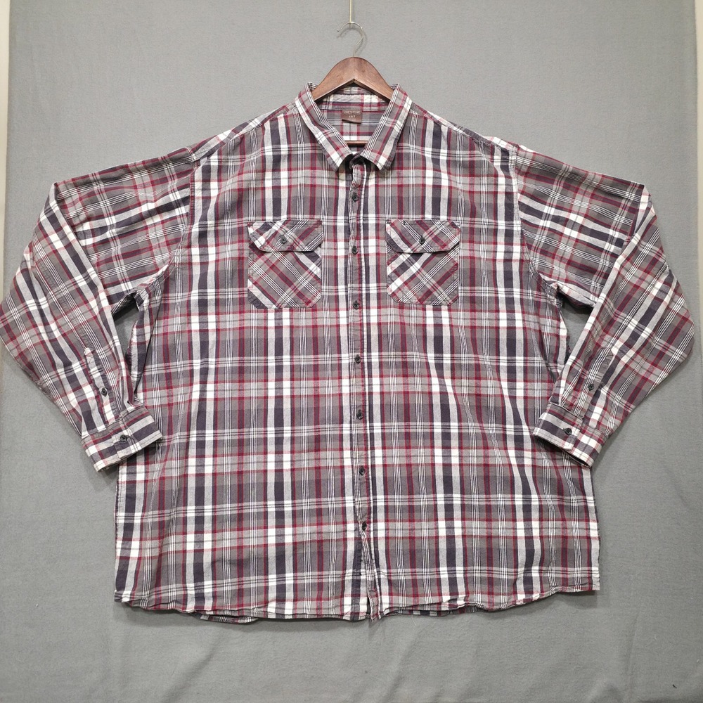 Great Northwest Mens Multicolor Long‎ Sleeve Button Up Shirt Size 4XLT